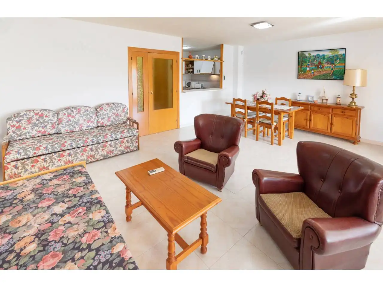 Living room of Flat for sale in Cambrils  with Air Conditioner, Terrace and Furnished