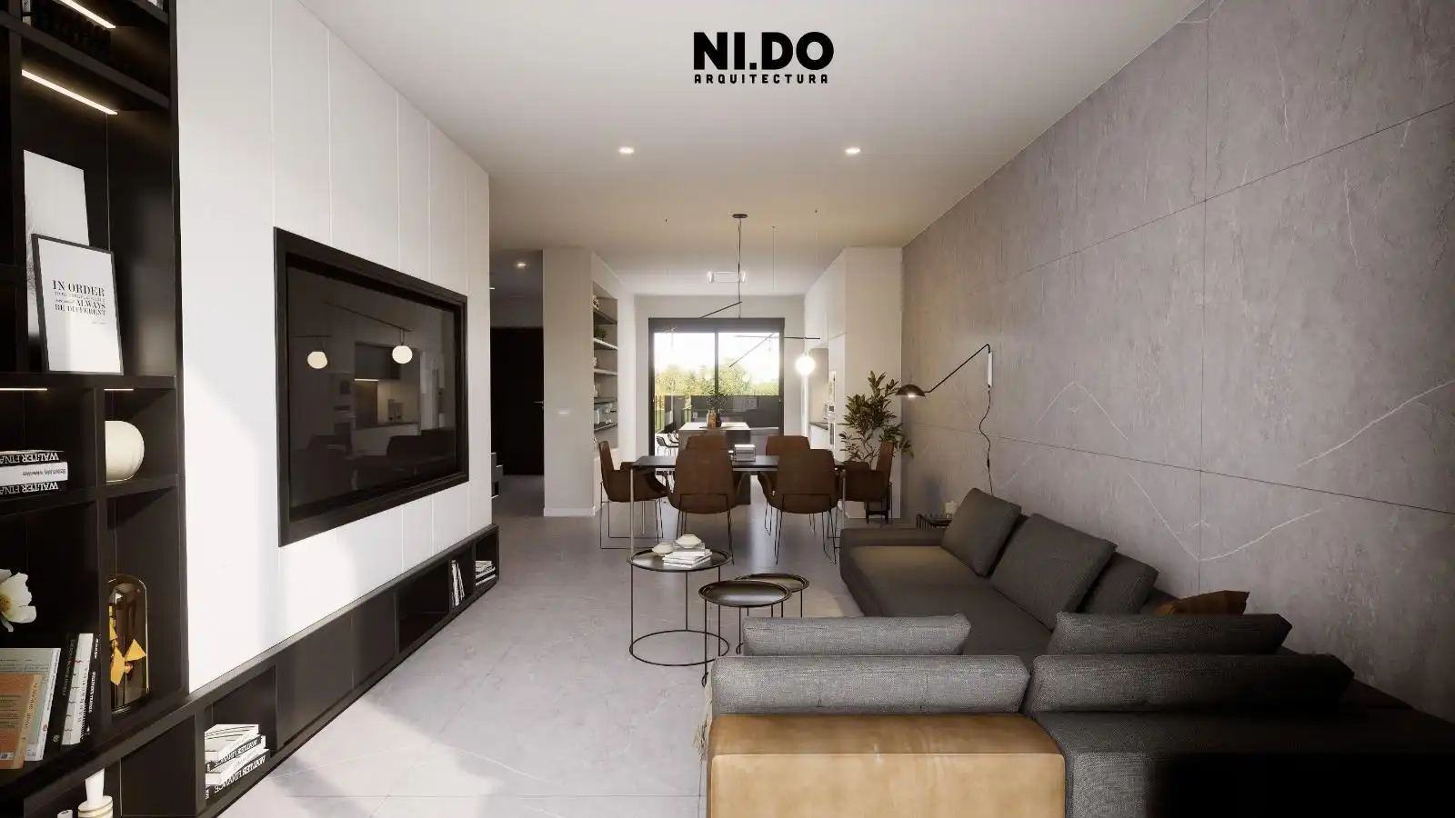 Sala de estar de Casa adosada en venta en Las Gabias con Aire acondicionado, Calefacción y Terraza