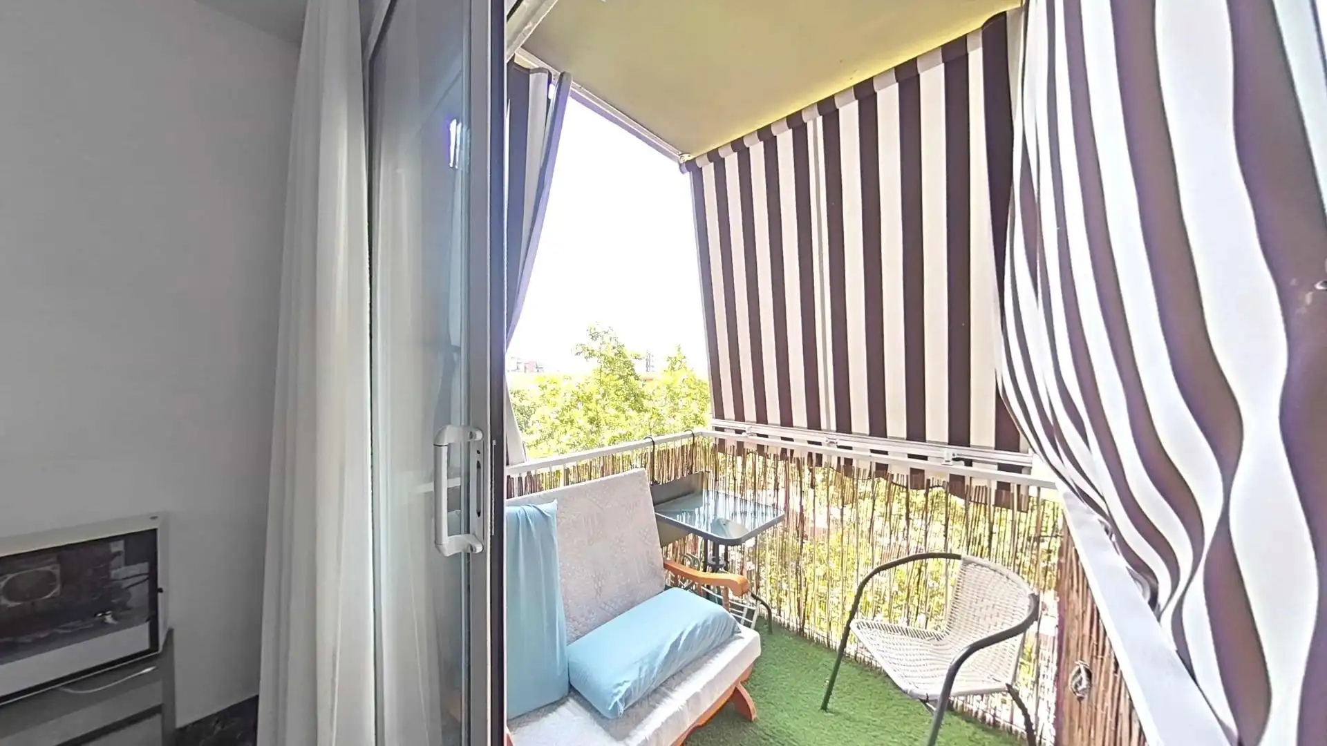Terrasse von Wohnung zum Verkauf in Sabadell mit Heizung, Parkett und Balkon