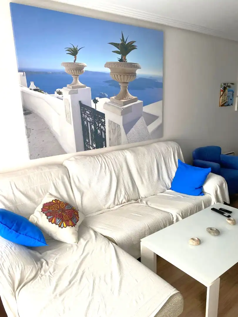 Sala de estar de Piso de alquiler en Murcia con Aire acondicionado, Calefacción y Amueblado
