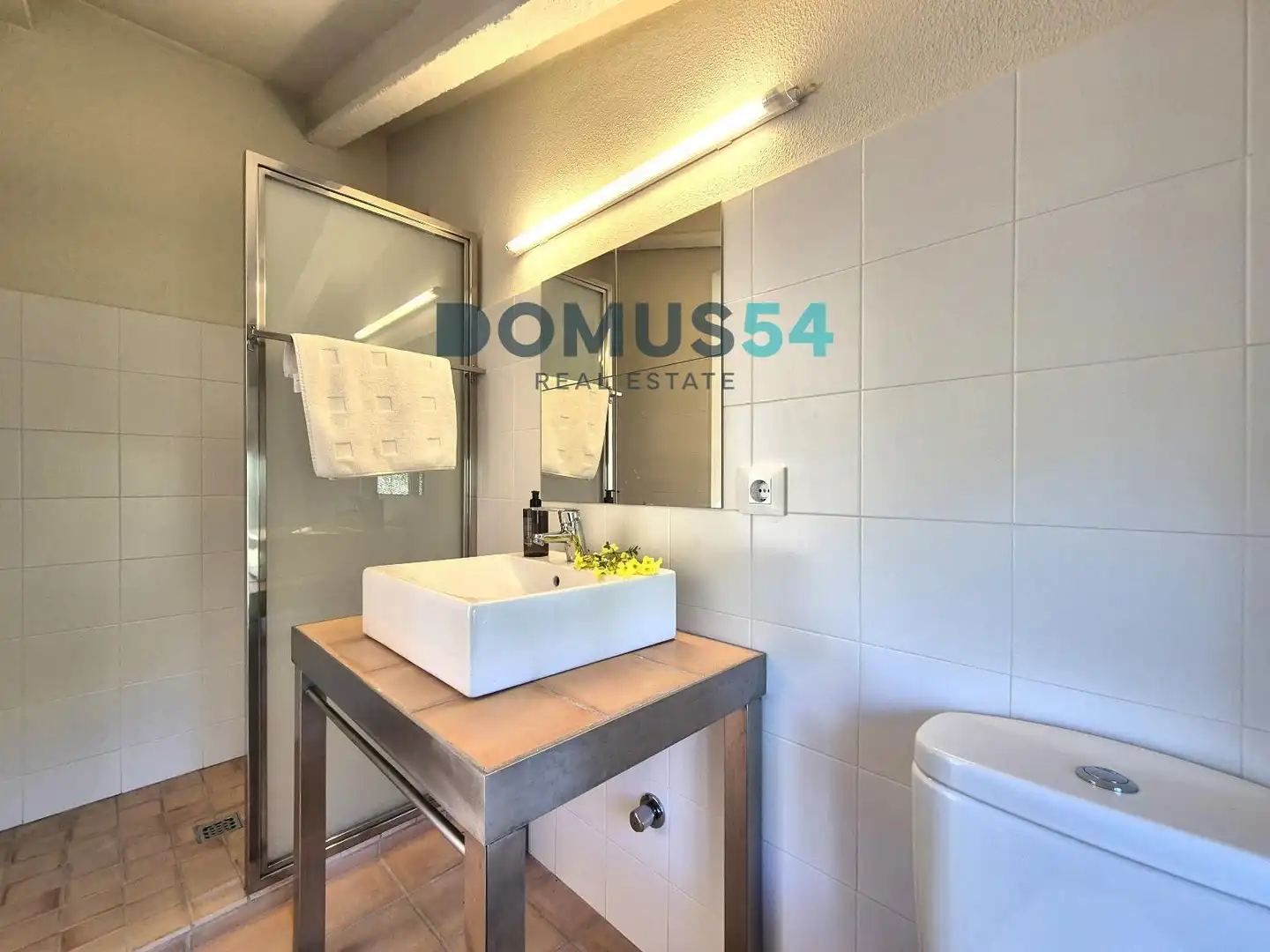 Baño de Finca rústica de alquiler en Petra con Aire acondicionado, Terraza y Piscina