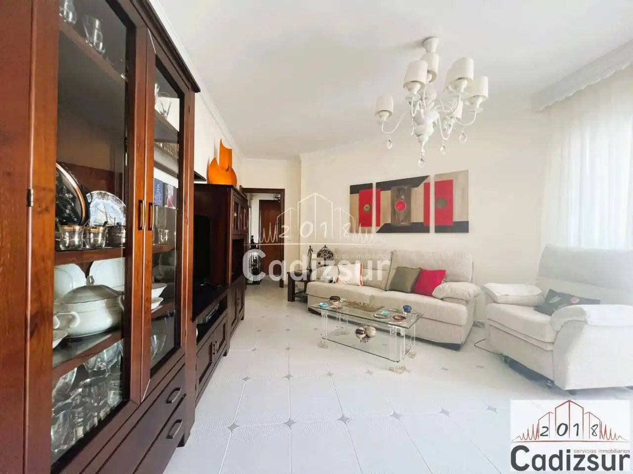 Sala de estar de Piso en venta en Cádiz con Aire acondicionado y Amueblado