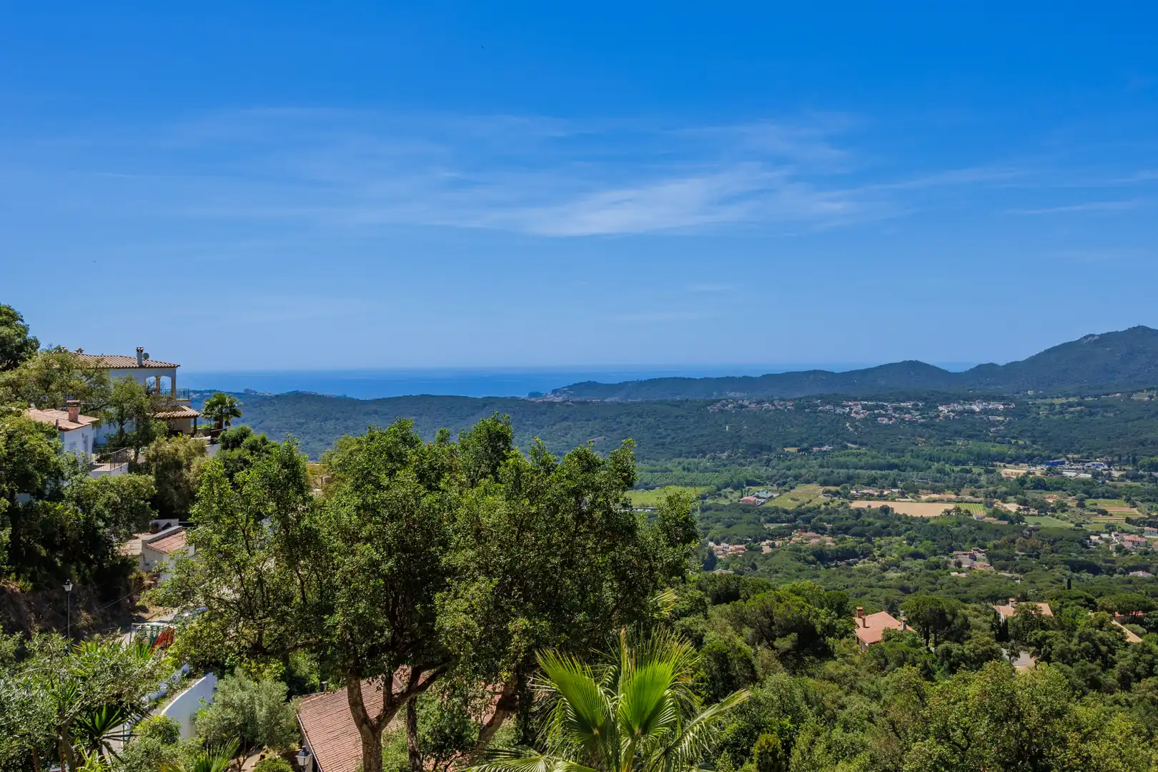 Vista exterior de Casa o xalet en venda en Santa Cristina d'Aro amb Aire condicionat, Jardí privat i Parquet