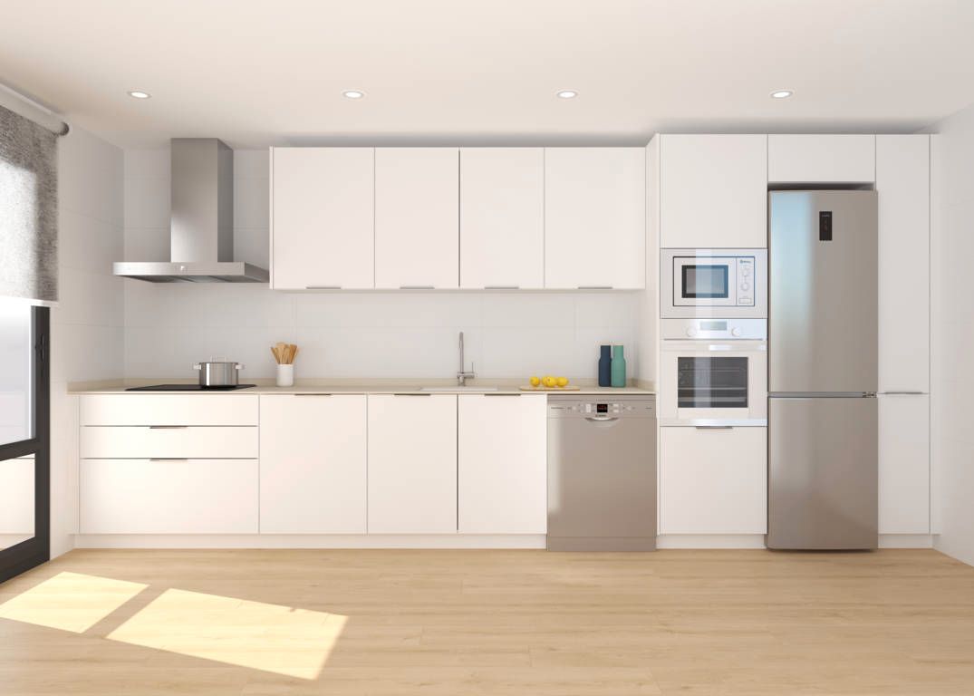 Cuina de Casa o xalet en venda en Móstoles amb Calefacció, Jardí privat i Terrassa