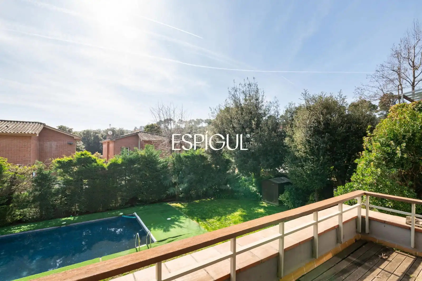 Garden of Houses for sale in Sant Cugat del Vallès  with Air Conditioner, Heating and Private garden