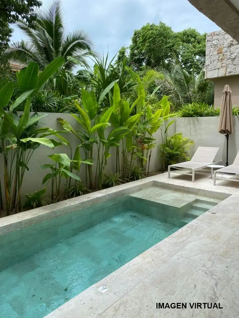 Piscina de Planta baixa en venda en Barcelona amb Aire condicionat, Calefacció i Jardí privat