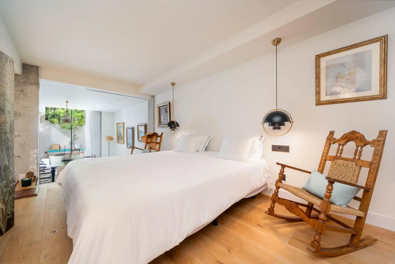Schlafzimmer von Loft zum Verkauf in  Palma de Mallorca mit Klimaanlage, Heizung und Terrasse