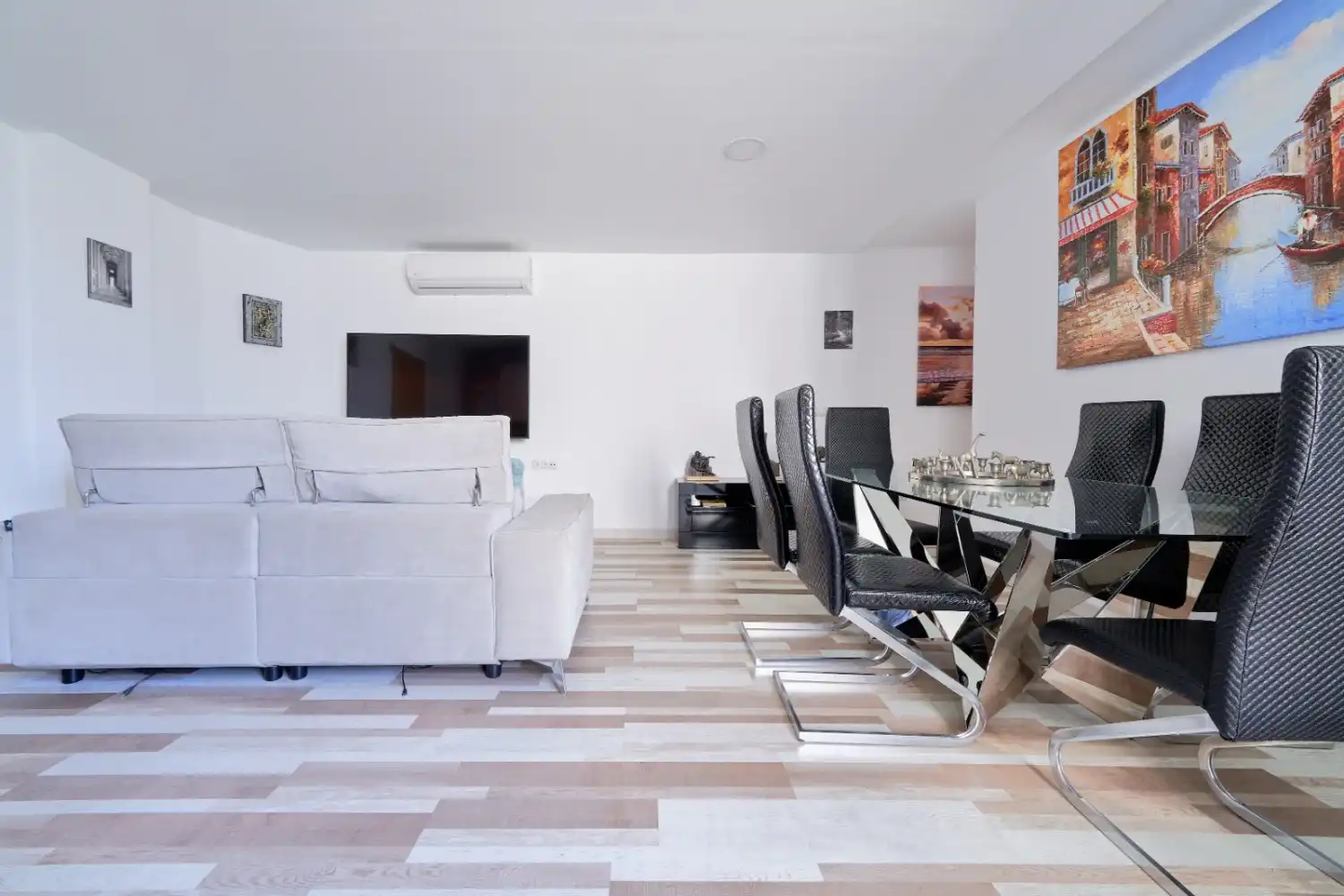 Sala de estar de Ático de alquiler en Málaga con Aire acondicionado, Amueblado y Lavadora
