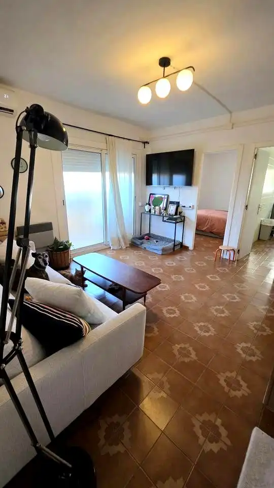 Sala de estar de Piso en venta en Terrassa con Aire acondicionado, Trastero y Balcón
