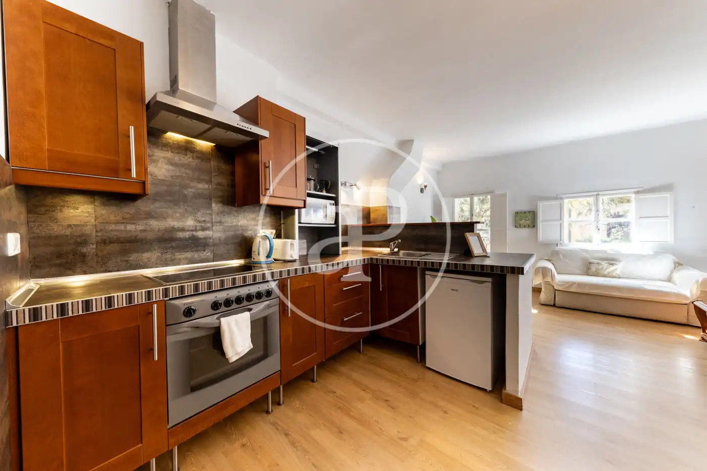 Küche von Wohnung zur Miete in  Palma de Mallorca mit Klimaanlage, Heizung und Terrasse