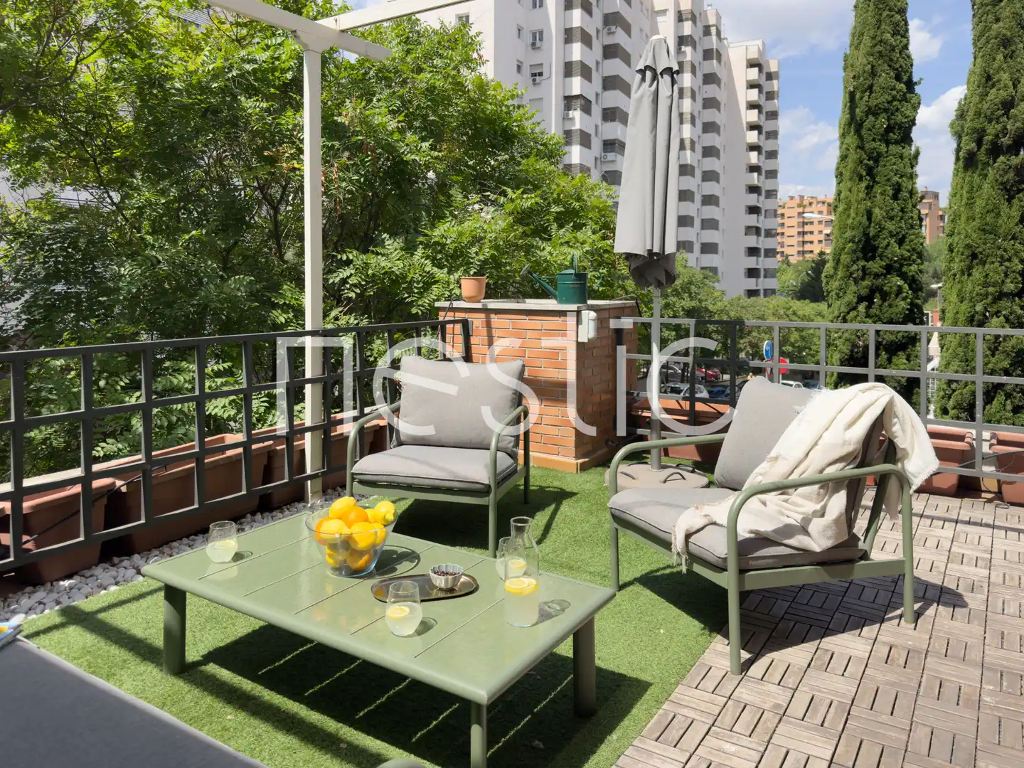 Terraza de Apartamento de alquiler en Madrid con Aire acondicionado, Calefacción y Terraza