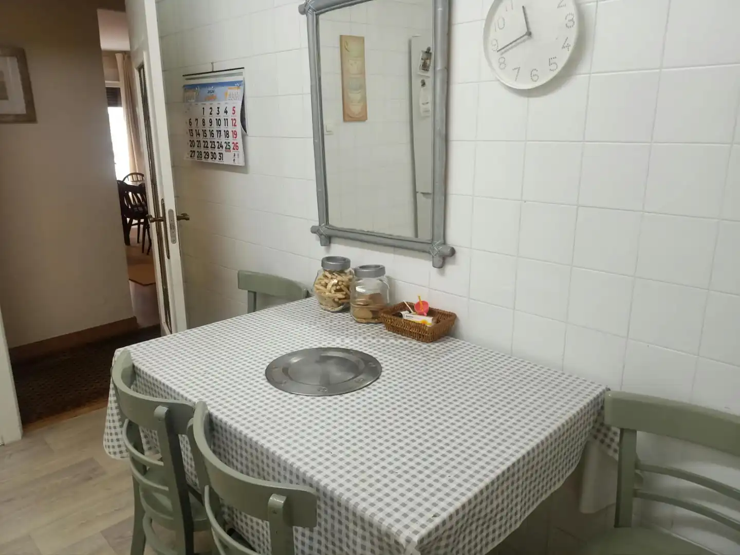 Kitchen of Flat for sale in Gijón   with Heating, Parquet flooring and Furnished