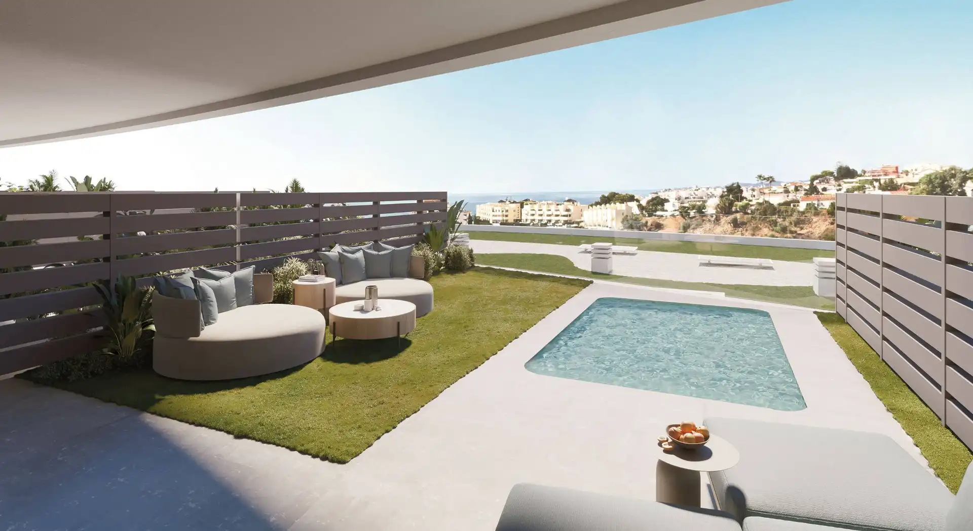 Terrace of Detached homes for sale in Fuengirola  with Air Conditioner, Heating and Private garden