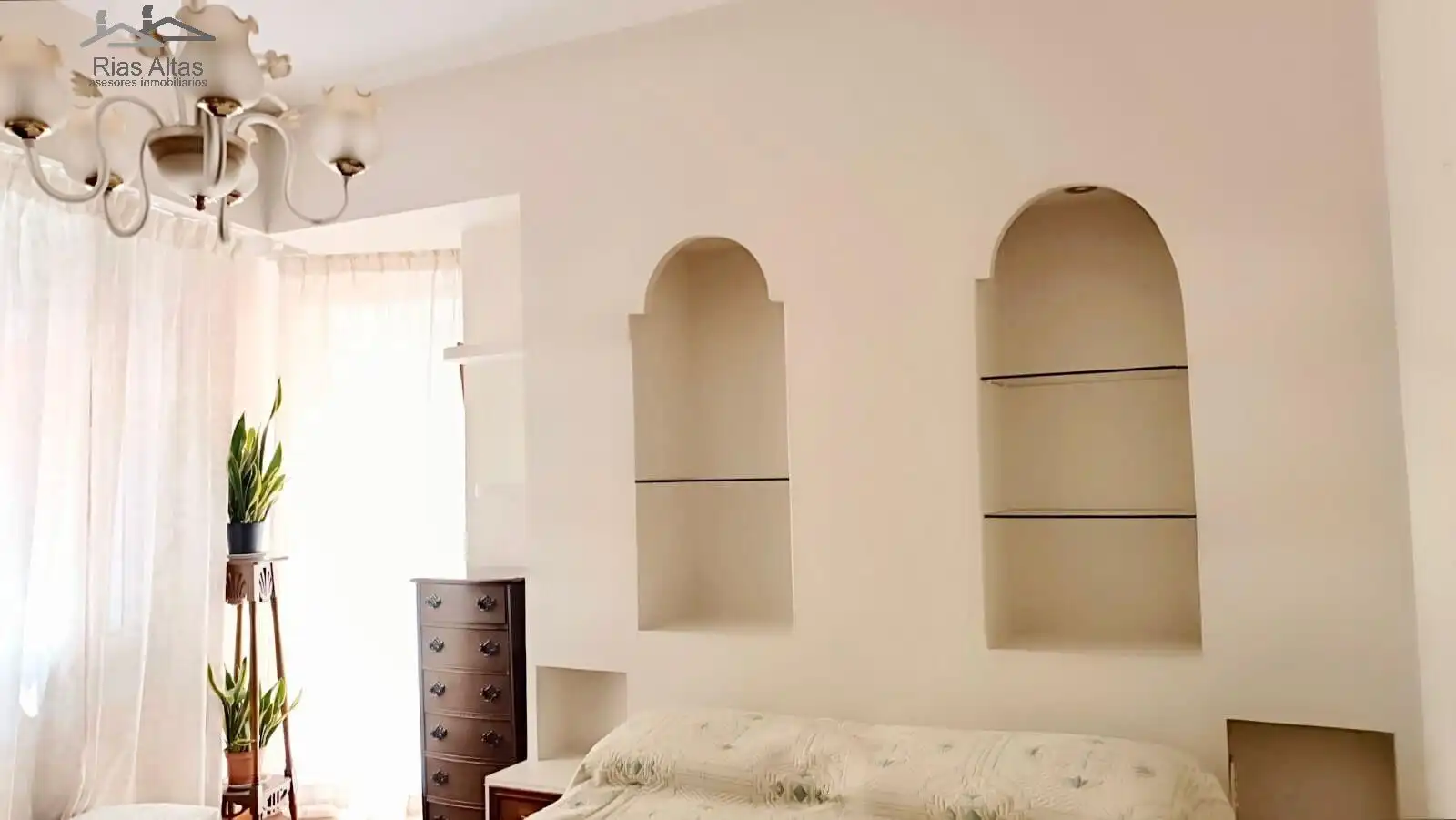Bedroom of Flat for sale in A Coruña Capital   with Heating and Furnished