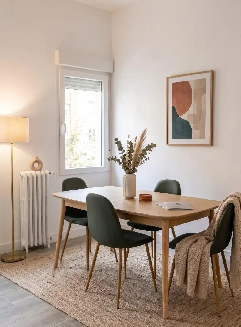 Dining room of Flat for rent in Madrid  with Air Conditioner, Heating and Furnished