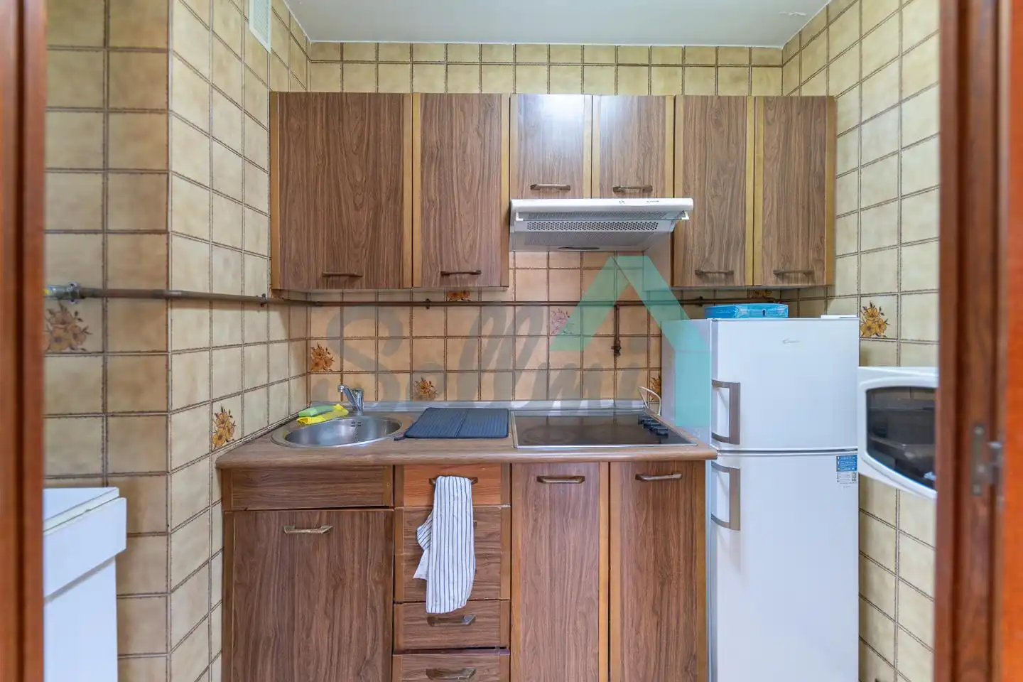 Küche von Wohnung zur Miete in Gijón  mit Heizung, Parkett und Terrasse