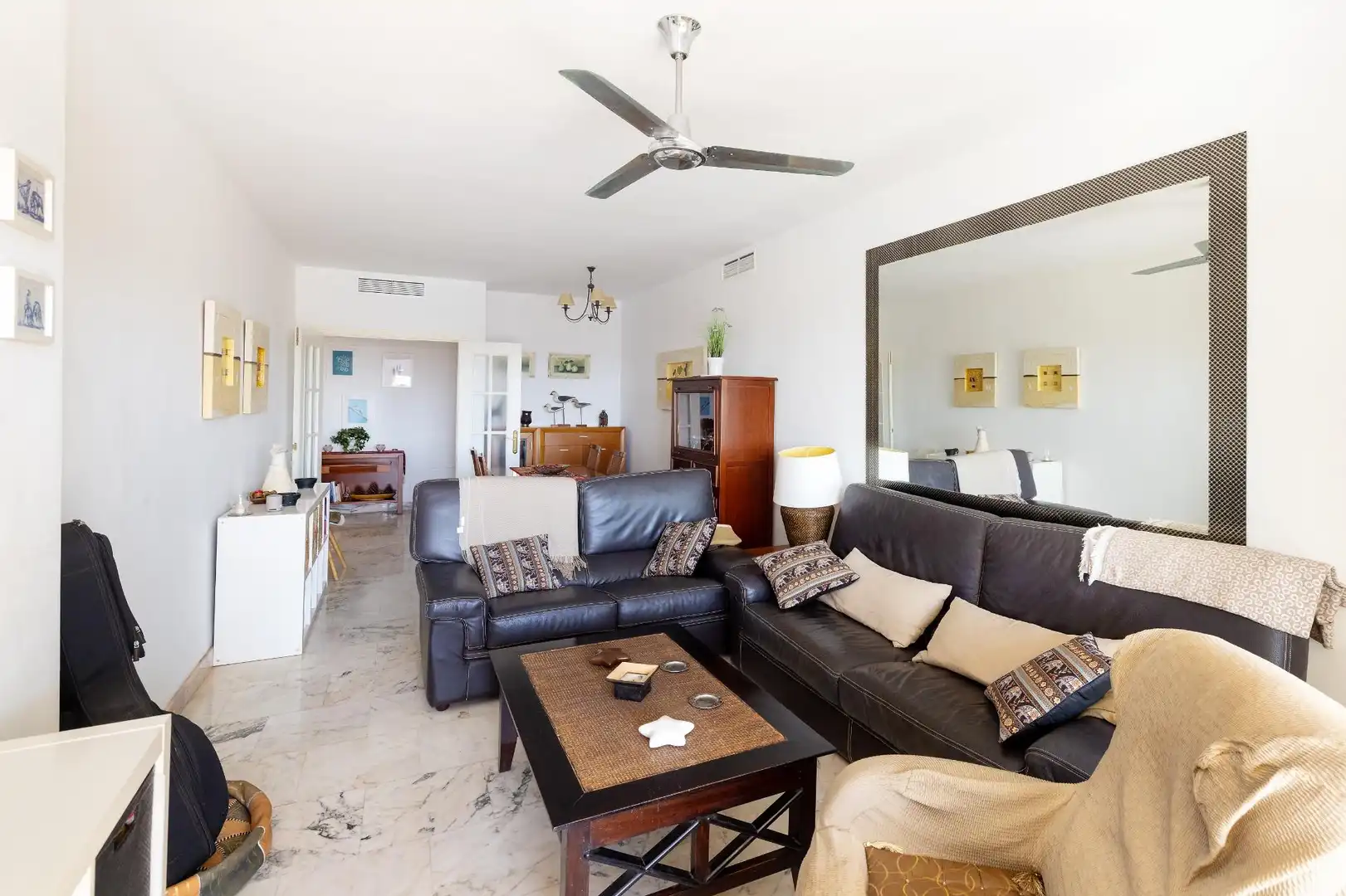 Living room of Flat for sale in Mijas  with Air Conditioner, Terrace and Storage room