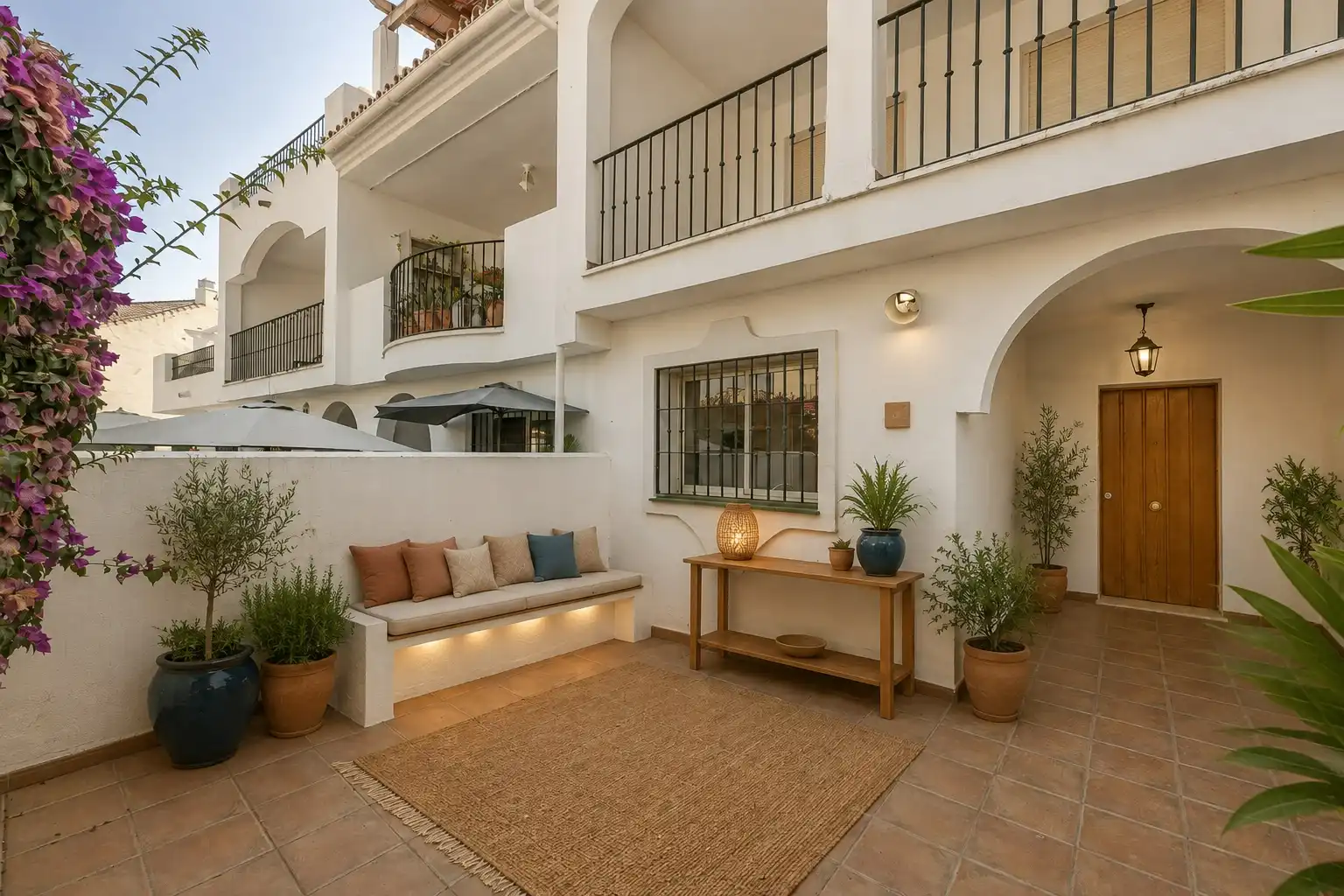 Terrace of Detached homes for sale in Marbella  with Air Conditioner, Heating and Private garden