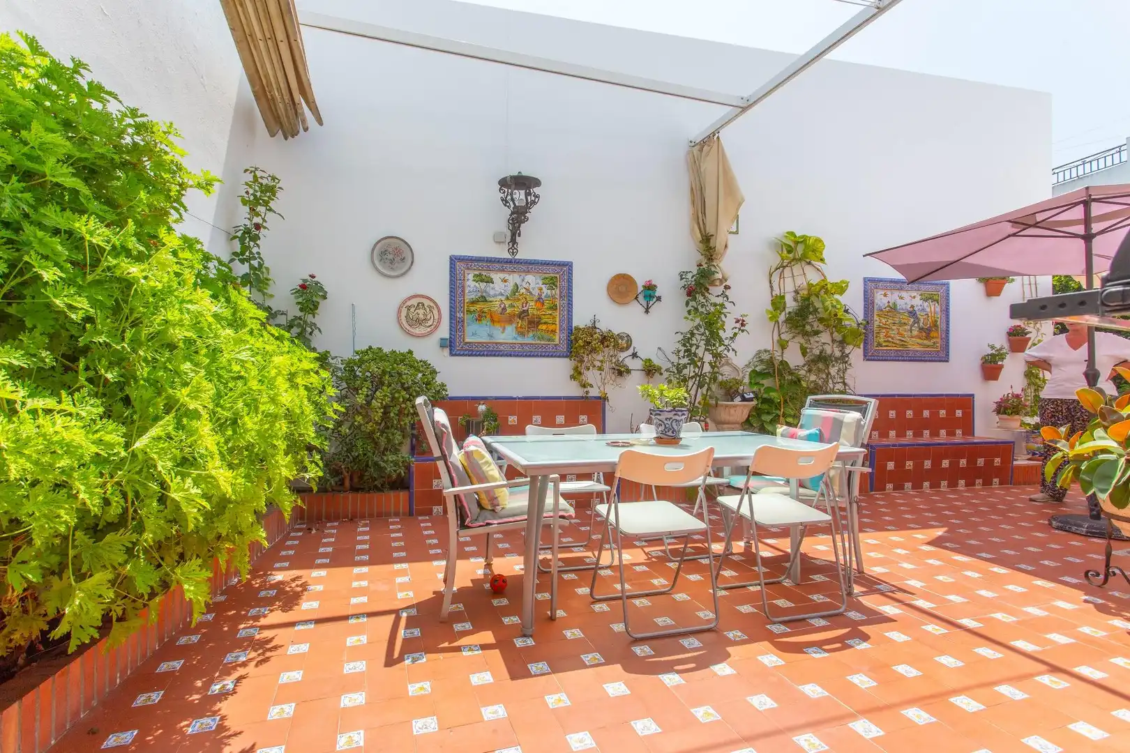 Terraza de Casa o chalet en venta en El Puerto de Santa María con Aire acondicionado, Calefacción y Jardín privado