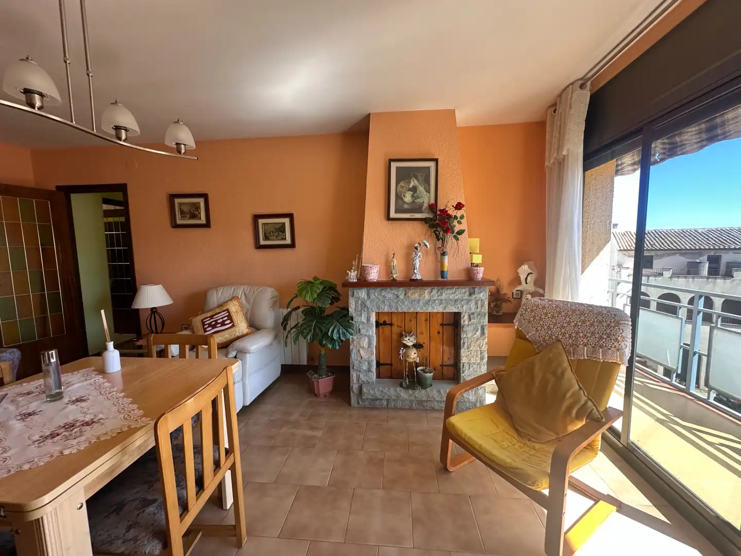 Sala de estar de Piso en venta en Sentmenat con Calefacción, Amueblado y Balcón