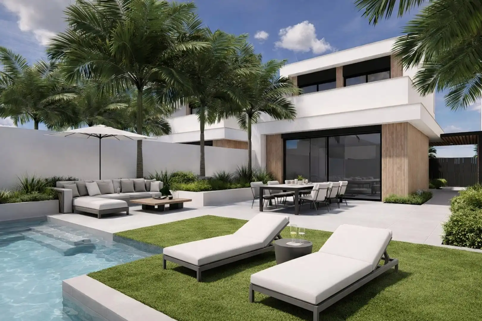 Villa con terrazza in vendita a Serena Golf