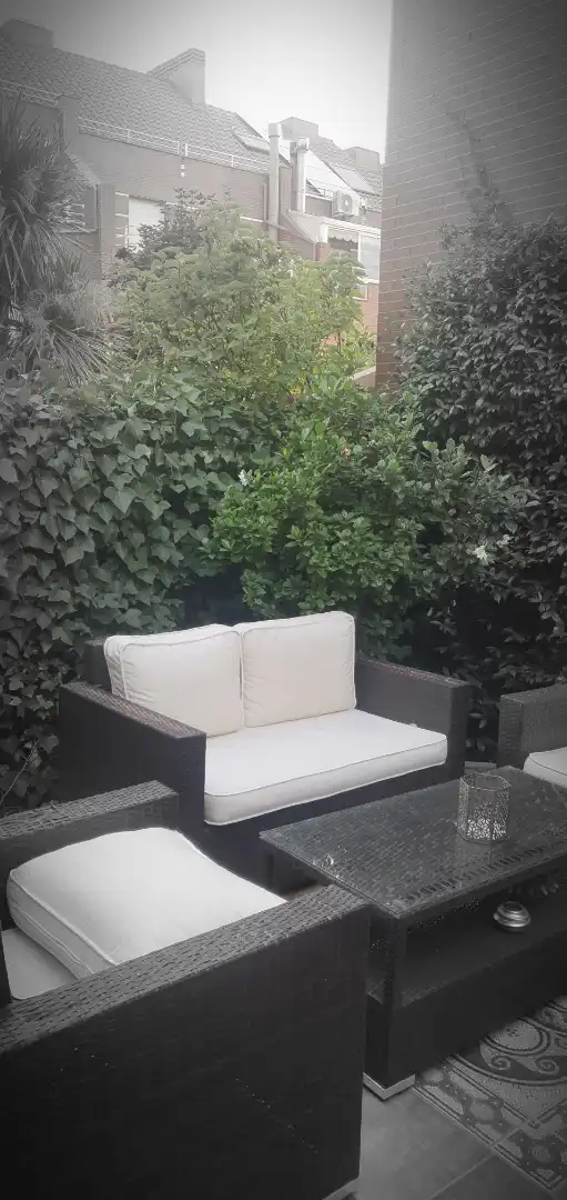 Terrassa de Casa o xalet en venda en Madrid amb Aire condicionat, Calefacció i Jardí privat