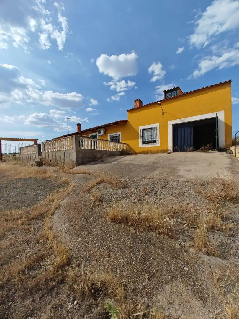 Vista exterior de Casa o chalet en venta en Hornachos con Jardín privado y Terraza