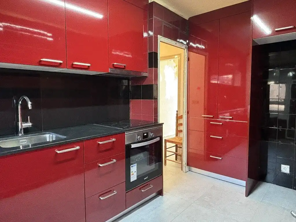 Kitchen of Flat for sale in Sant Joan Les Fonts  with Heating, Storage room and Balcony