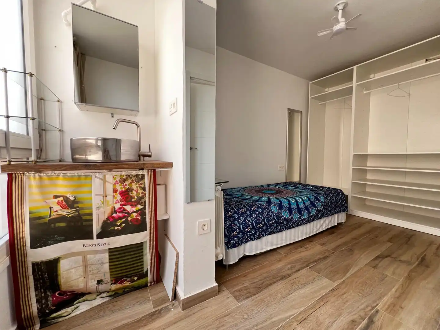Schlafzimmer von Wohnung zur Miete in Granada mit Heizung und Möbliert