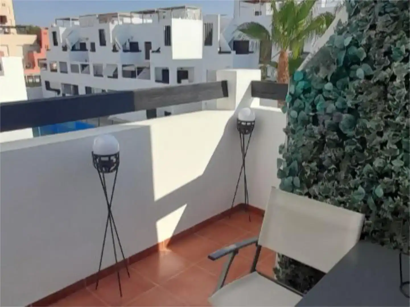 Terrassa de Pis de lloguer en Vera amb Aire condicionat, Piscina i Moblat