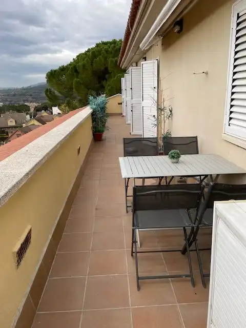 Terrasse von Wohnung zur Miete in La Garriga mit Heizung, Terrasse und Abstellraum