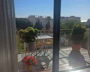 Balcony of Attic to rent in Benalmádena  with Air Conditioner, Heating and Parquet flooring