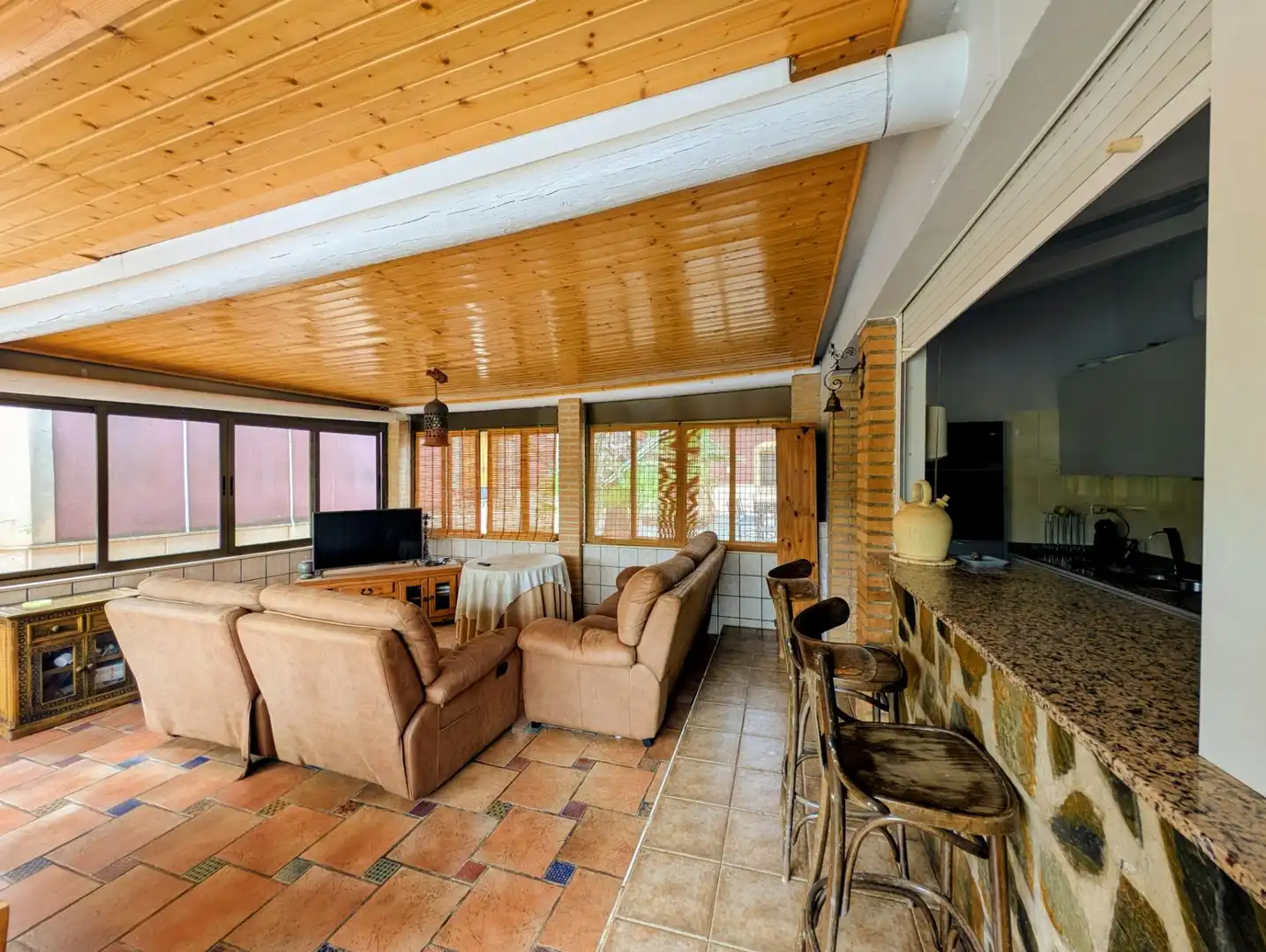 Sala de estar de Casa o chalet en venta en Totana con Jardín privado, Terraza y Piscina