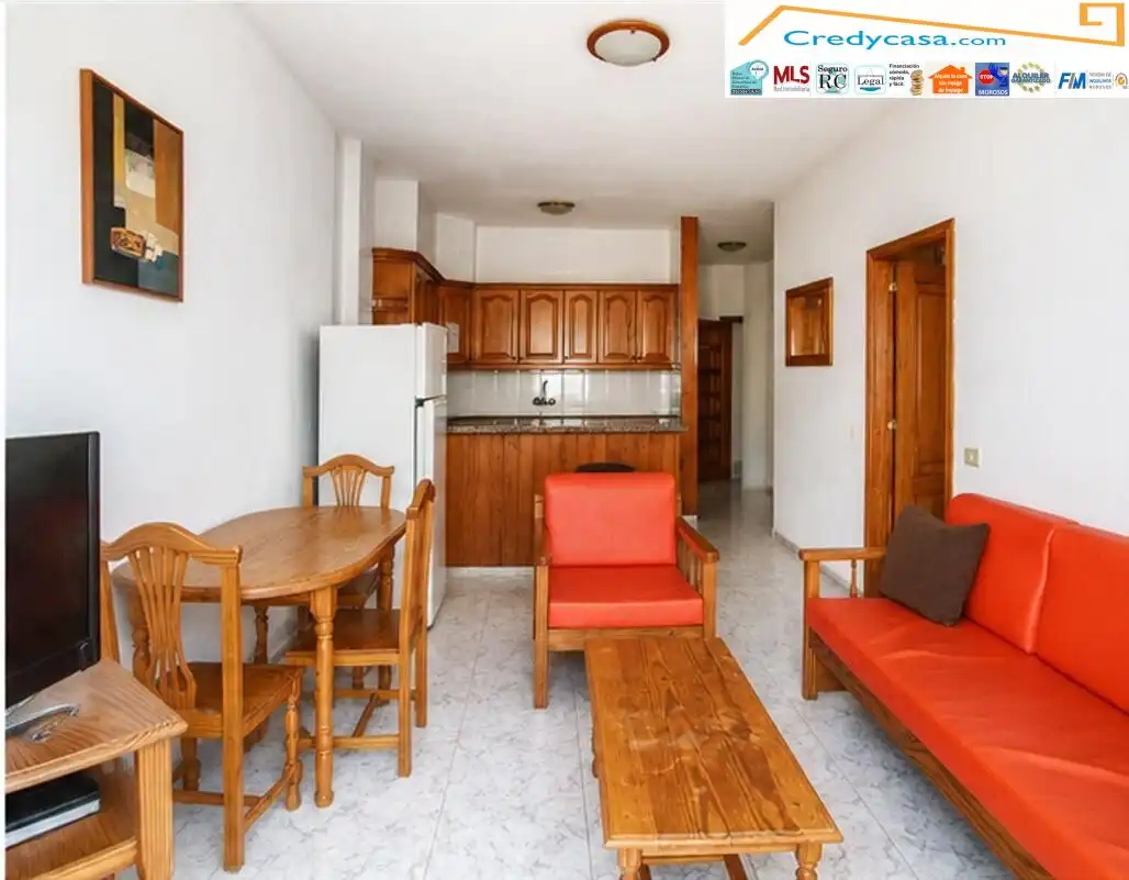 Cocina de Piso de alquiler en Granadilla de Abona con Terraza, Amueblado y Balcón