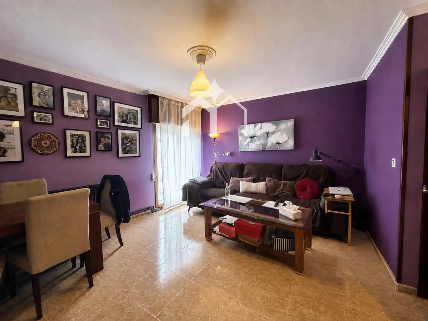 Living room of Flat for sale in Marín  with Heating, Storage room and Furnished