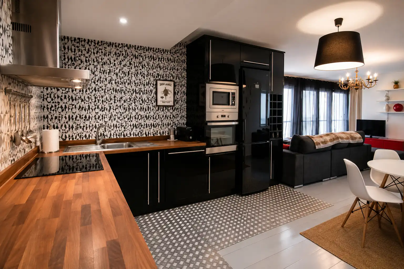 Cocina de Piso de alquiler en Santander con Calefacción, Trastero y Amueblado