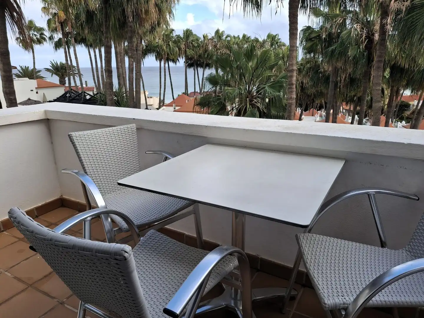 Terrasse von Wohnung zum Verkauf in Pájara mit Privatgarten, Terrasse und Gemeinschaftspool