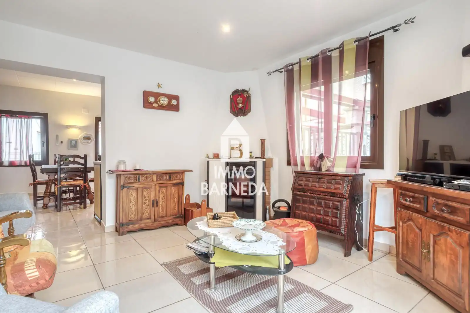 Sala de estar de Casa adosada en venta en Roses con Aire acondicionado, Calefacción y Terraza
