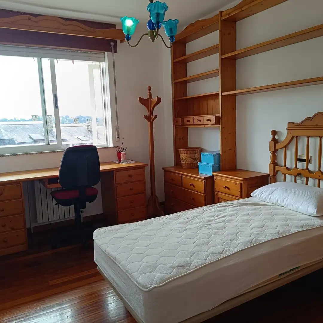 Bedroom of Flat for rent in Lugo  with Heating, Furnished and Balcony