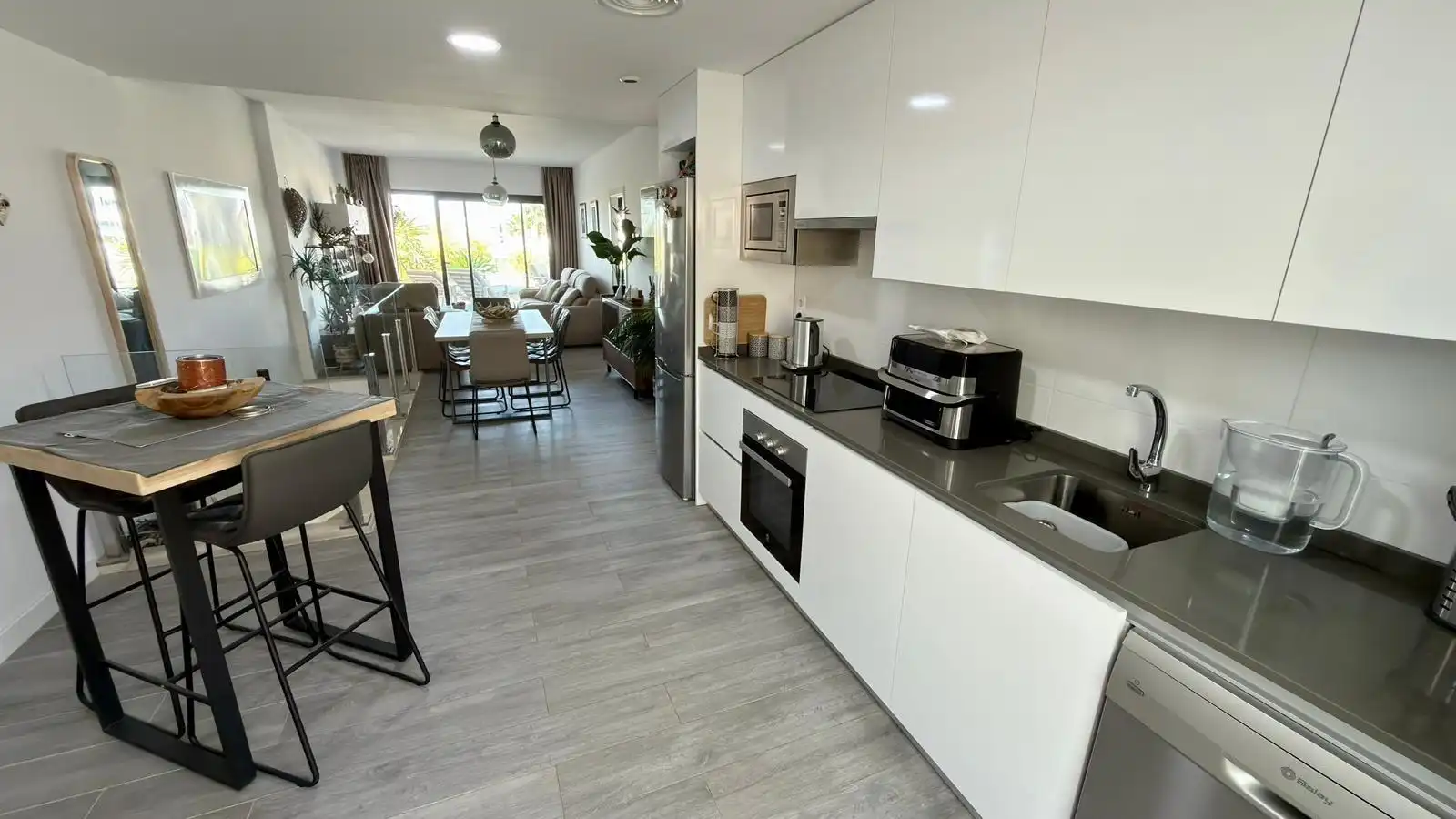 Küche von Maisonette zum Verkauf in Finestrat mit Klimaanlage, Heizung und Privatgarten