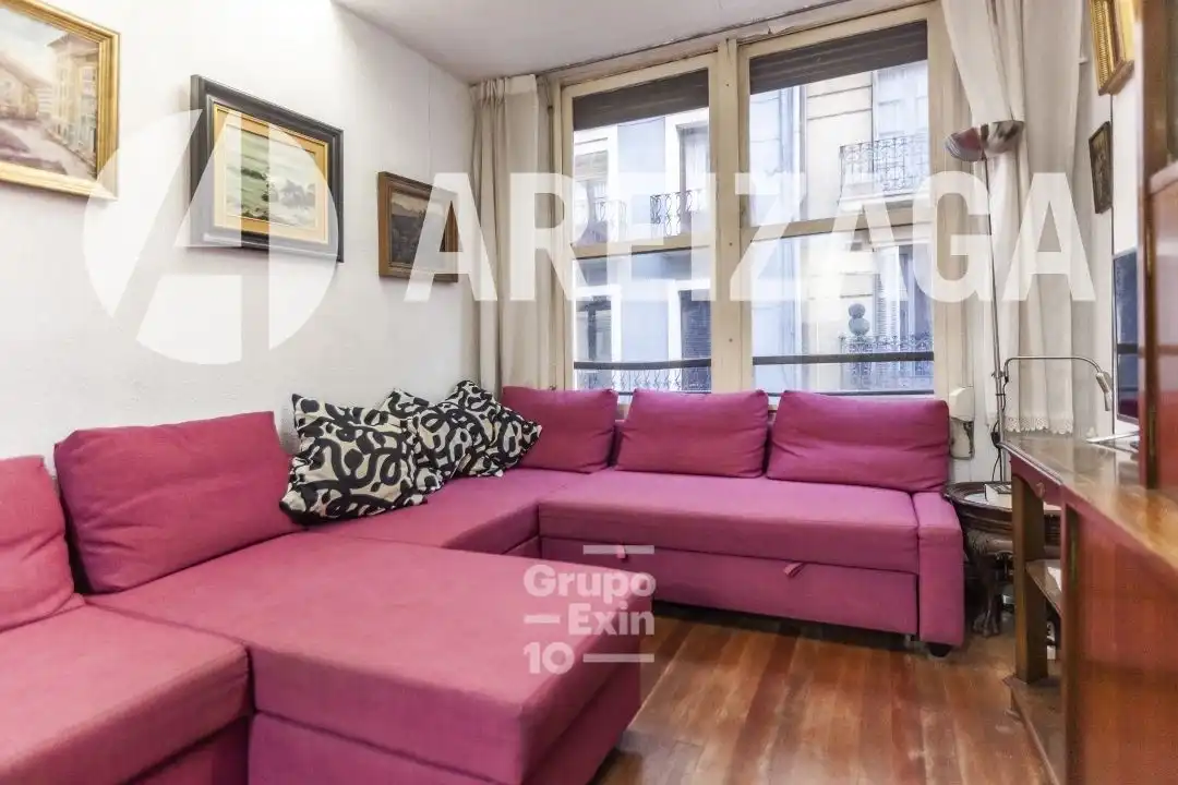 Sala de estar de Piso en venta en Donostia - San Sebastián  con Calefacción y Balcón