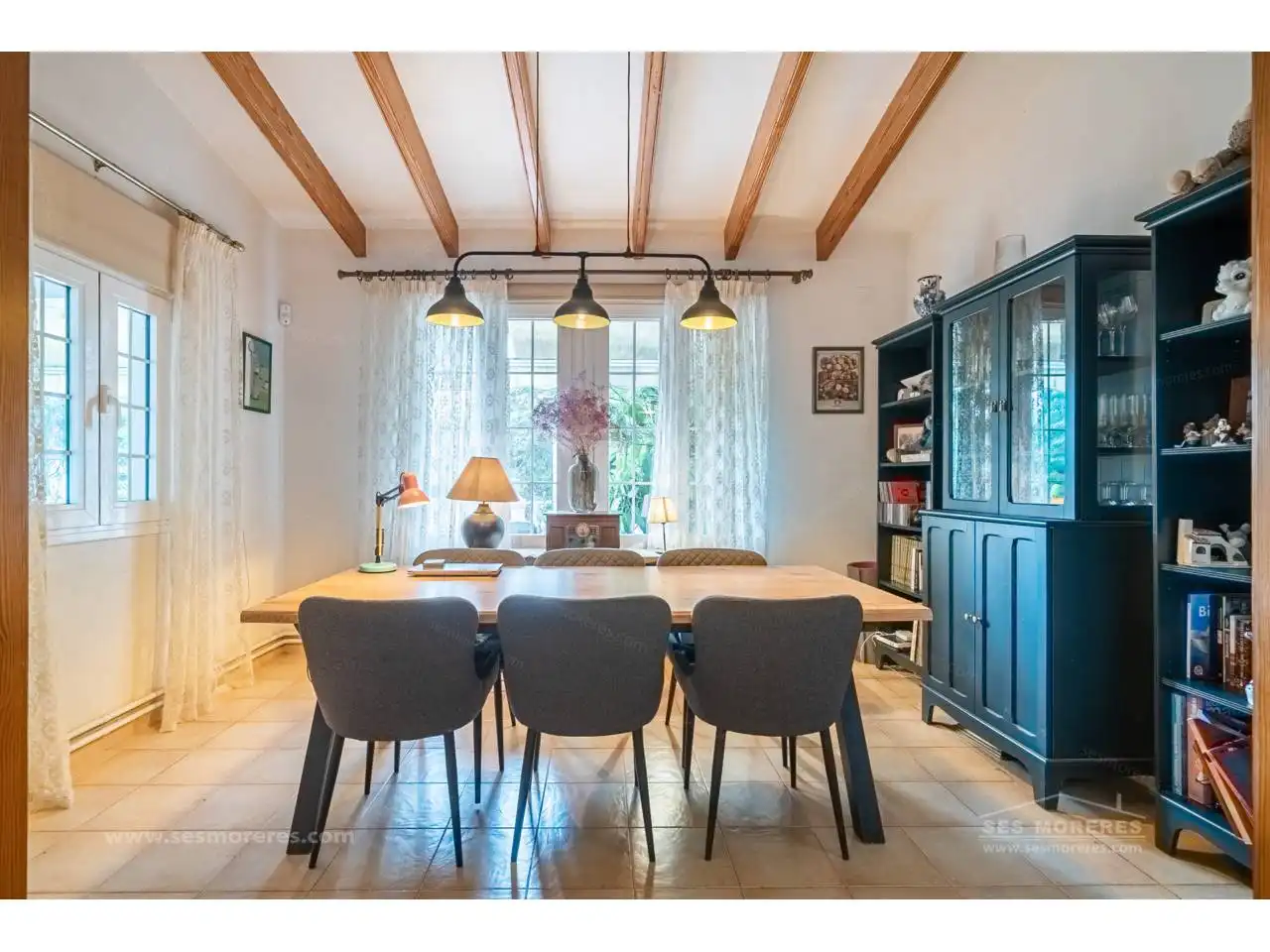 Esszimmer von Country house zum Verkauf in Maó - Mahón mit Klimaanlage, Heizung und Privatgarten