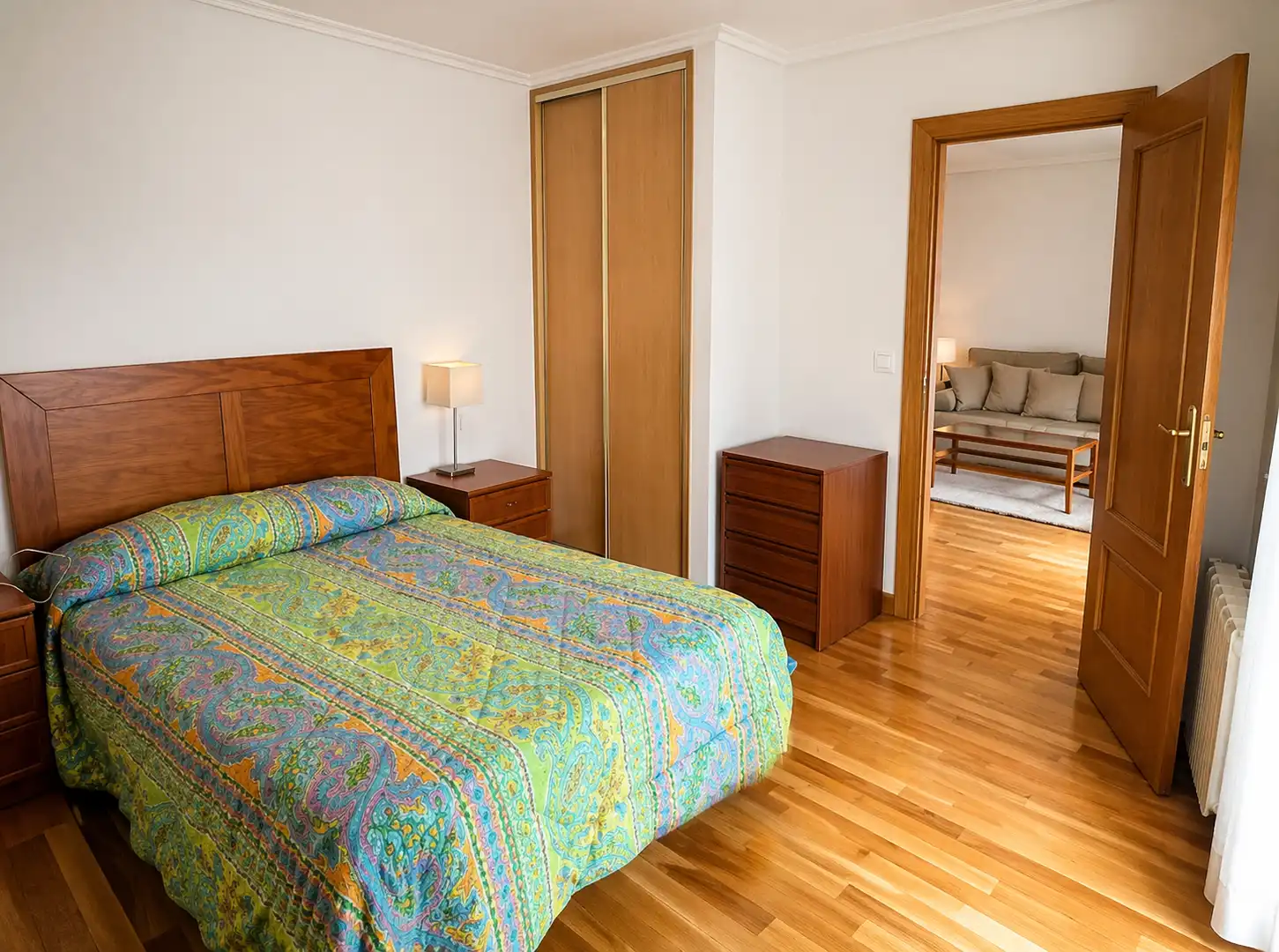 Bedroom of Flat for rent in Santander  with Heating, Furnished and Oven