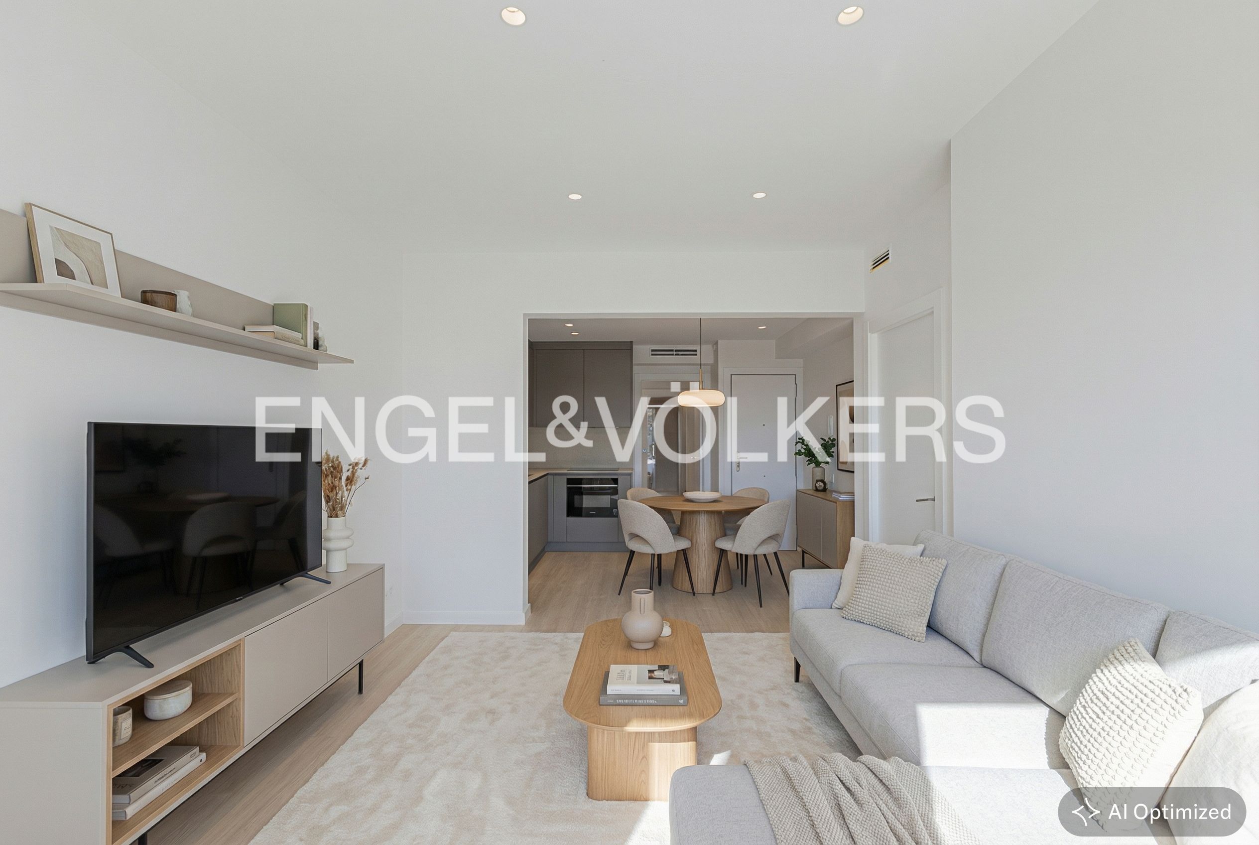 Sala de estar de Piso en venta en  Barcelona Capital con Aire acondicionado, Calefacción y Parquet