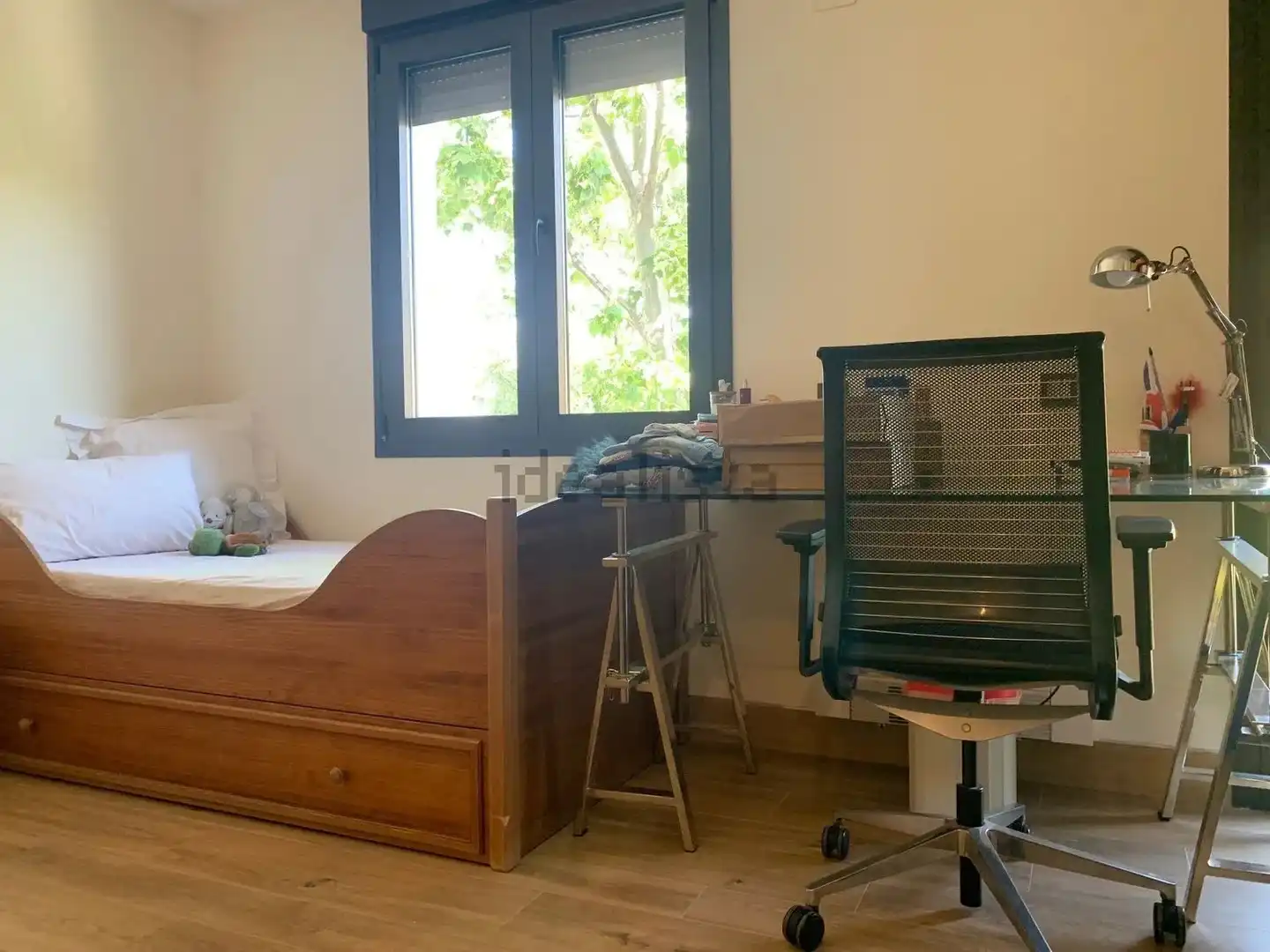 Dormitori de Casa o xalet de lloguer en Madrid amb Aire condicionat, Calefacció i Jardí privat