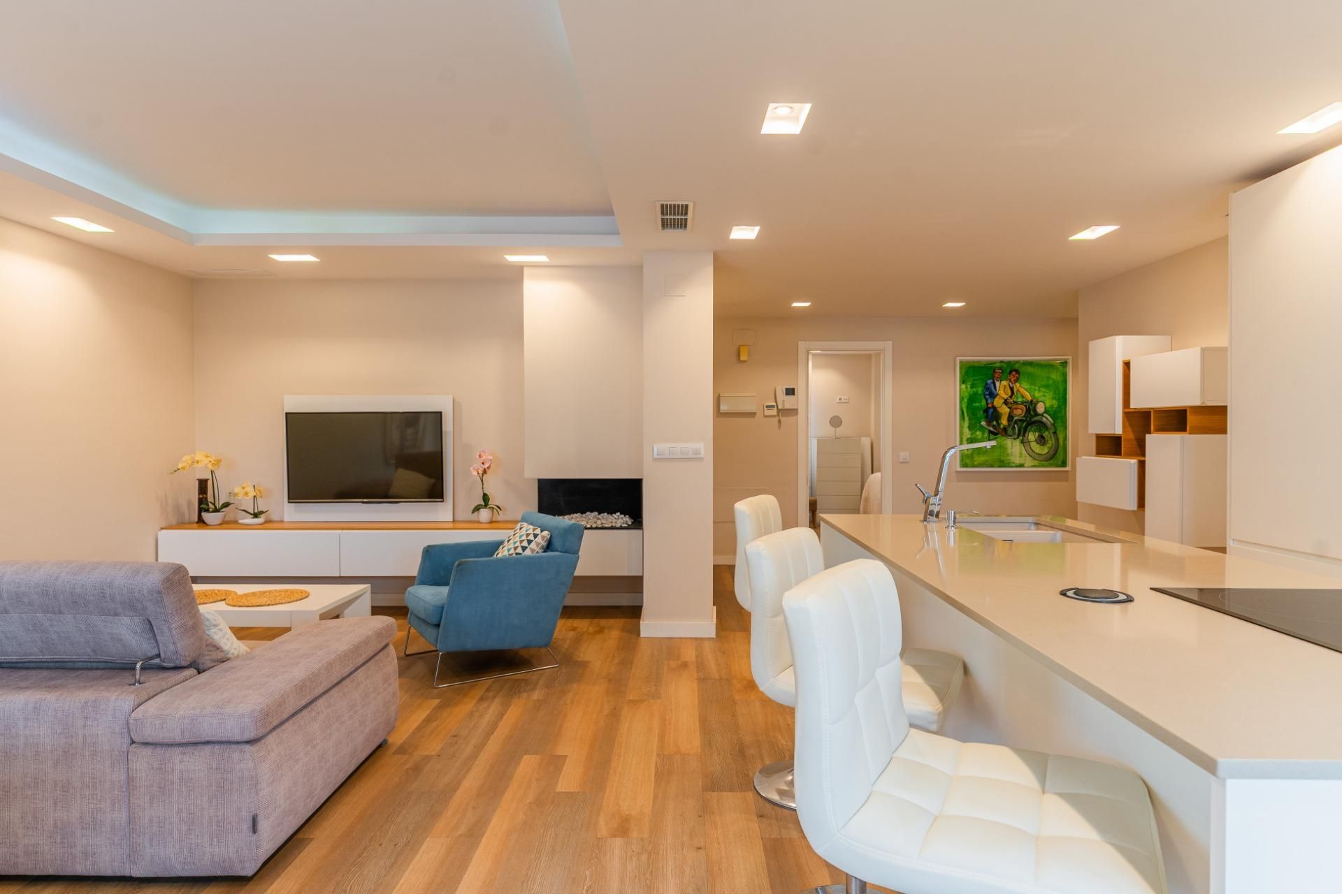 Living room of Flat for sale in Jerez de la Frontera  with Air Conditioner, Storage room and Furnished