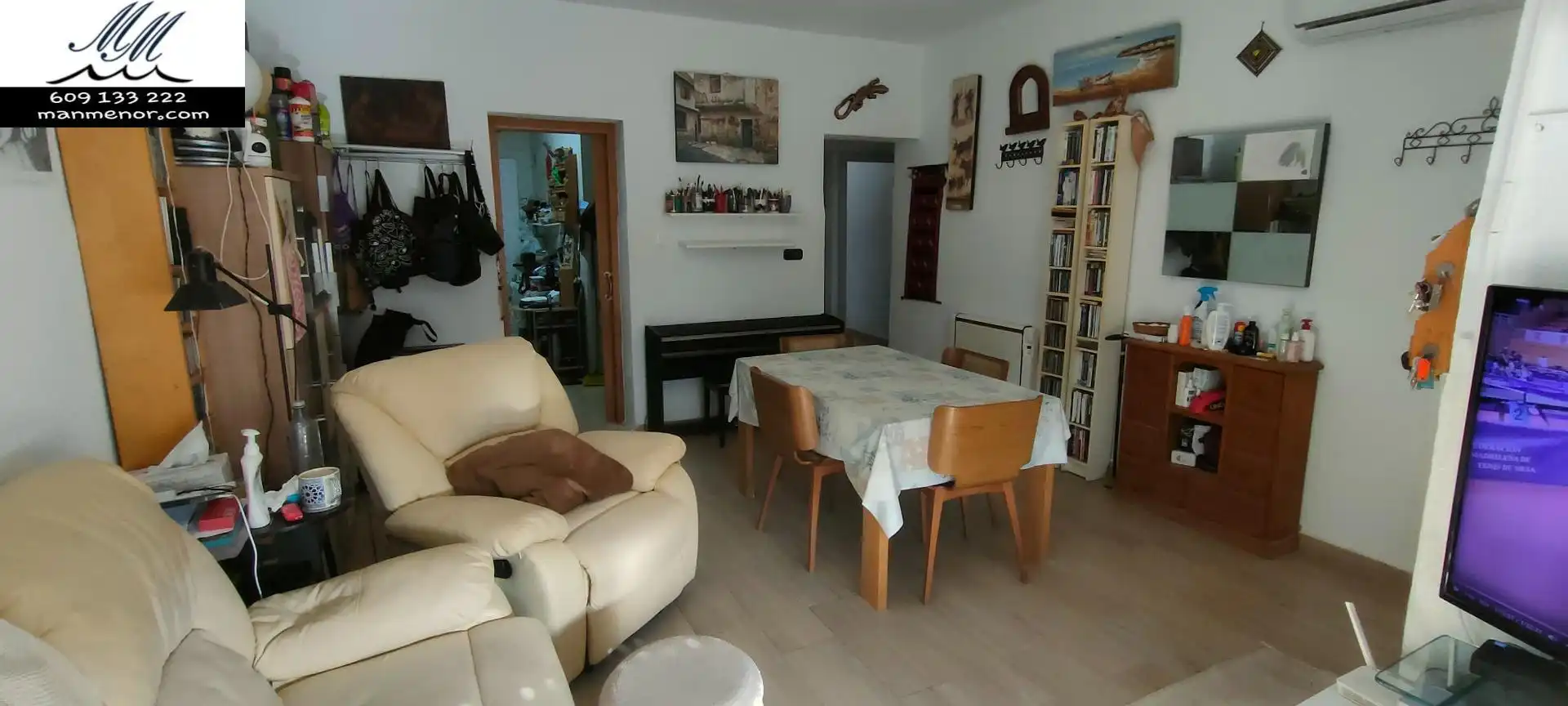 Sala de estar de Casa adosada en venta en Cartagena con Aire acondicionado, Jardín privado y Trastero