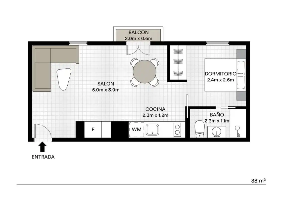 Piso en venta en Barcelona con Aire acondicionado, Calefacción y Amueblado