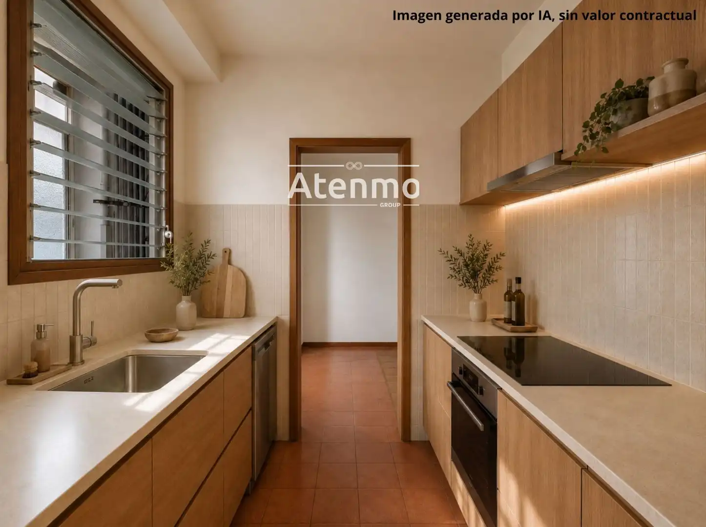 Küche von Wohnung zum Verkauf in Barcelona mit Terrasse und Balkon