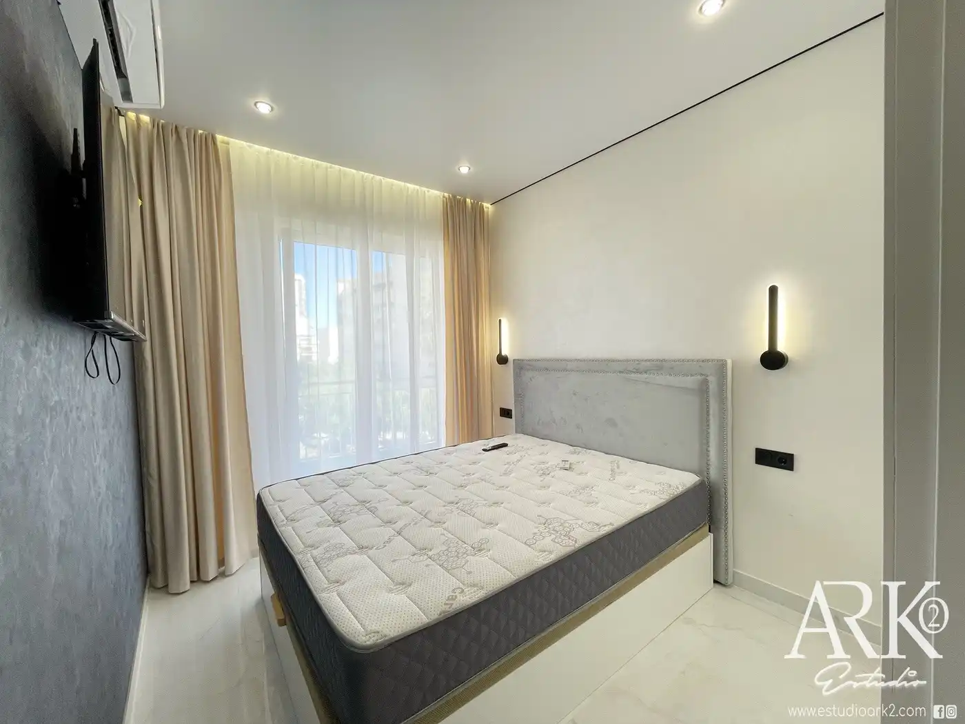 Bedroom of Apartments for sale in Gandia  with Air Conditioner, Terrace and Furnished